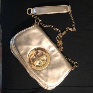 Tory Burch Gold Clutch